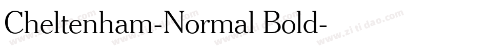 Cheltenham-Normal Bold字体转换